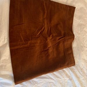 Brown corduroy skirt